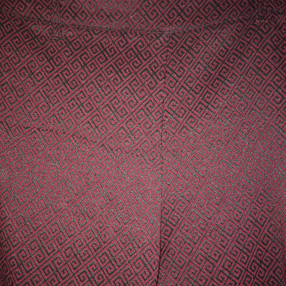 Dressy skinny garnet and black pants